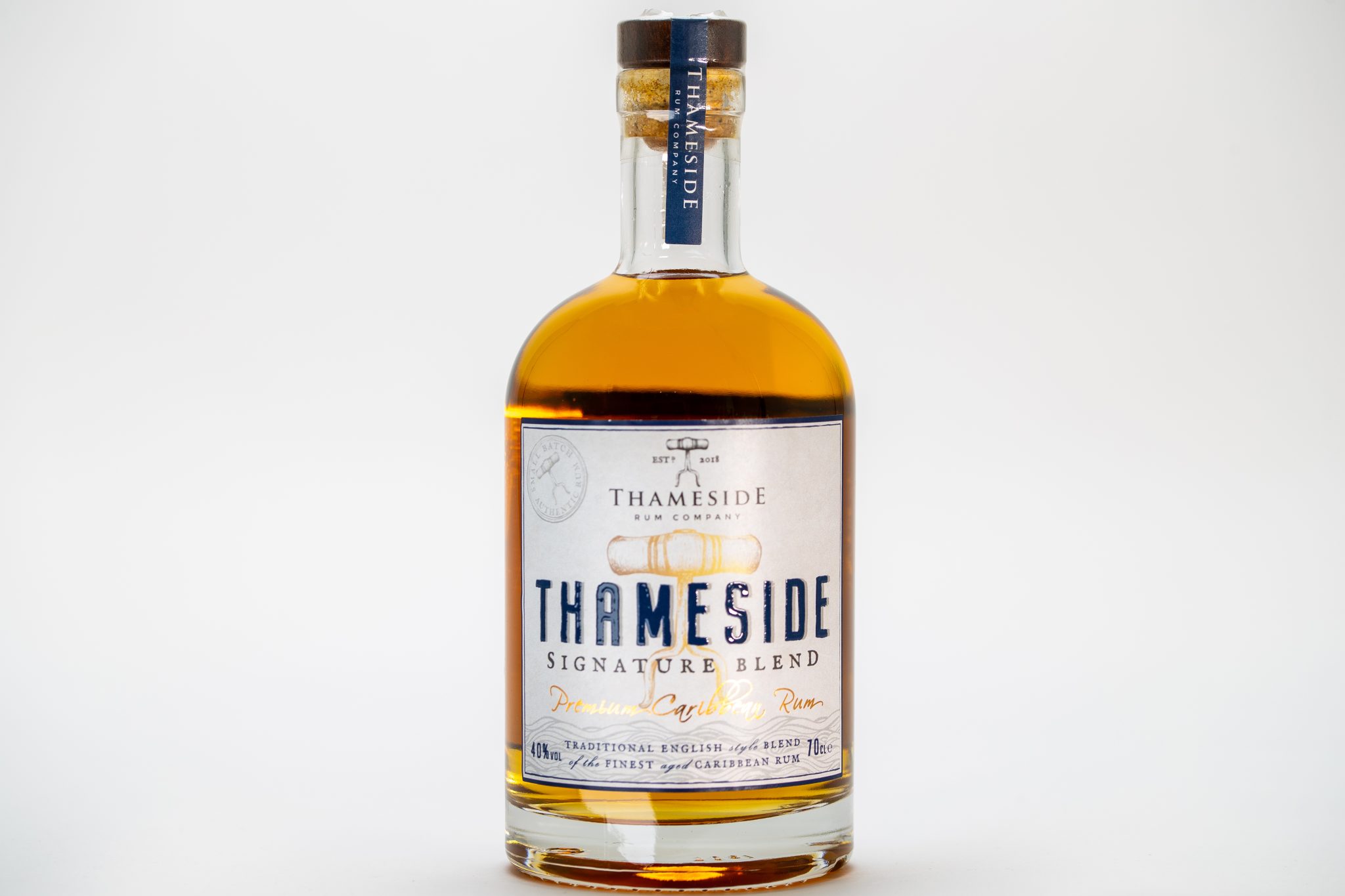 Thameside Rum bottle - photography featured in GQ Magazine