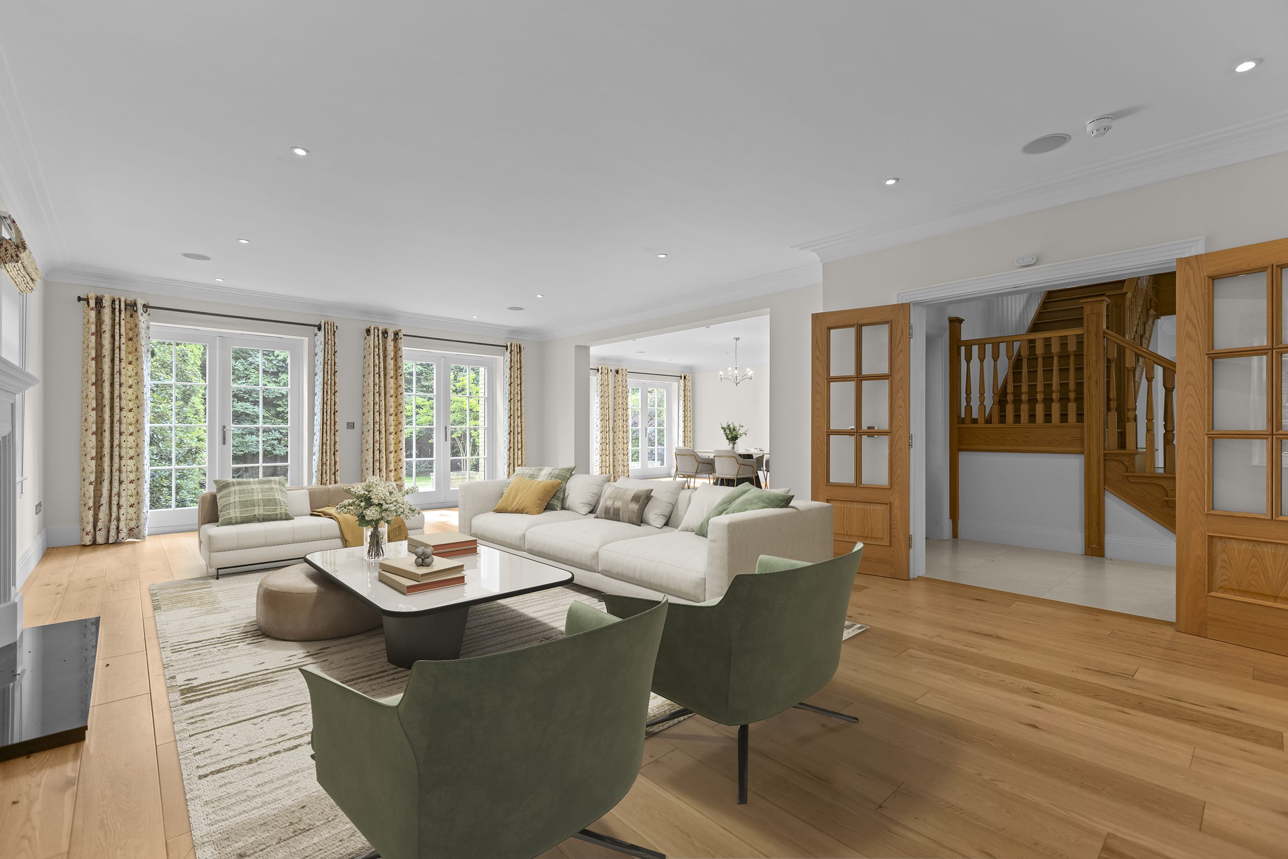 Room after virtual staging