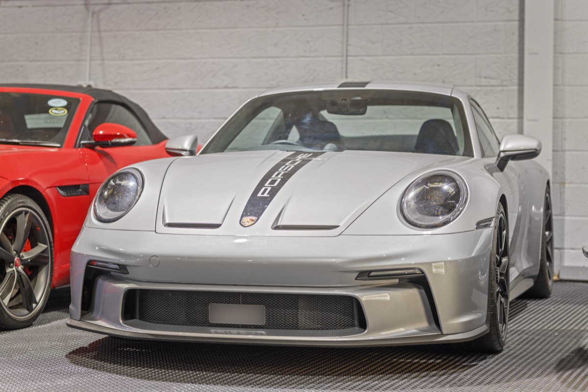 Porsche 911 GT3 in secure storage bay