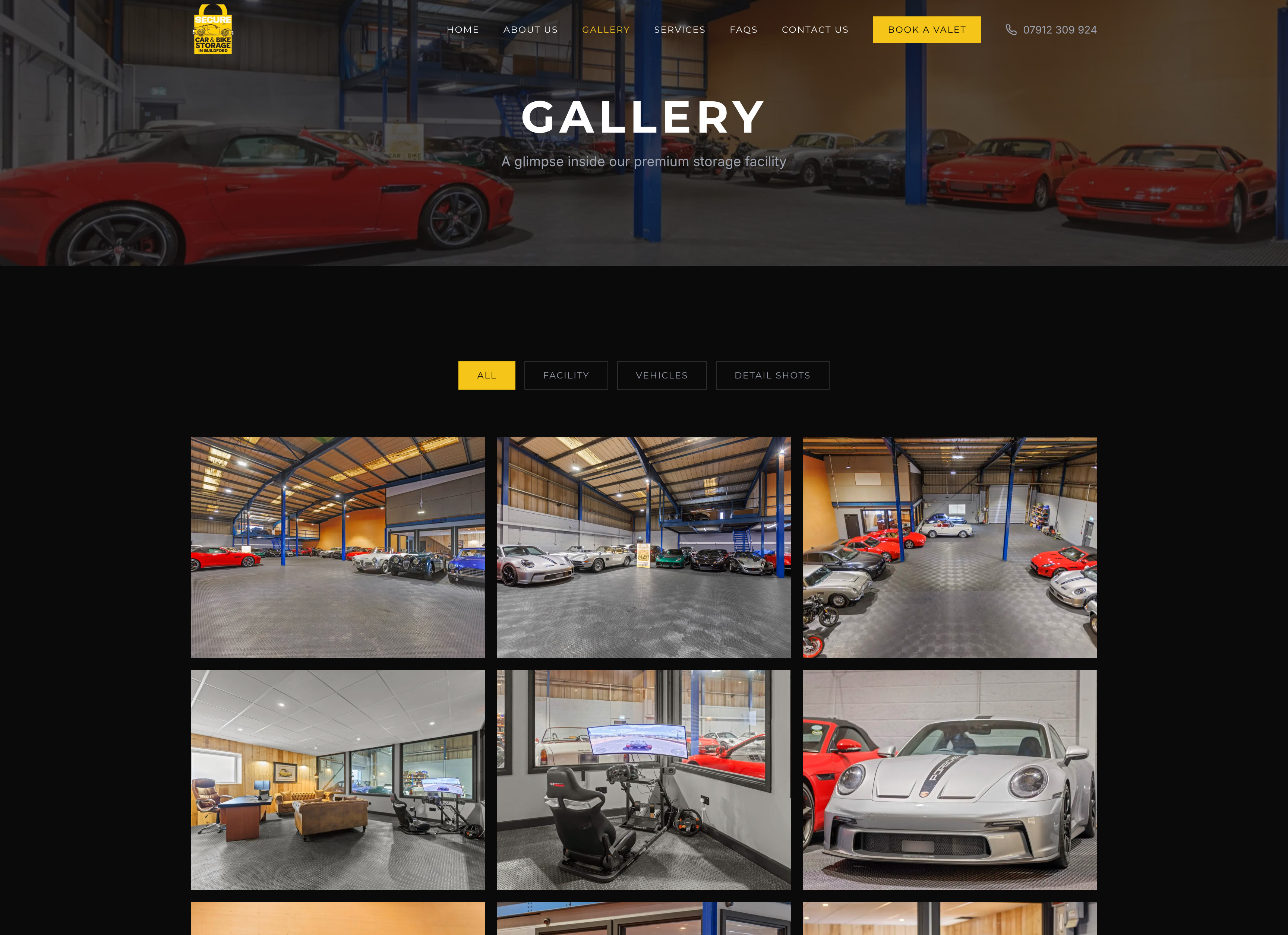 Secure Car Storage gallery page